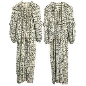Isabel Marant Étoile Estine Printed Ruffled Maxi Dress Boho chic Romantic